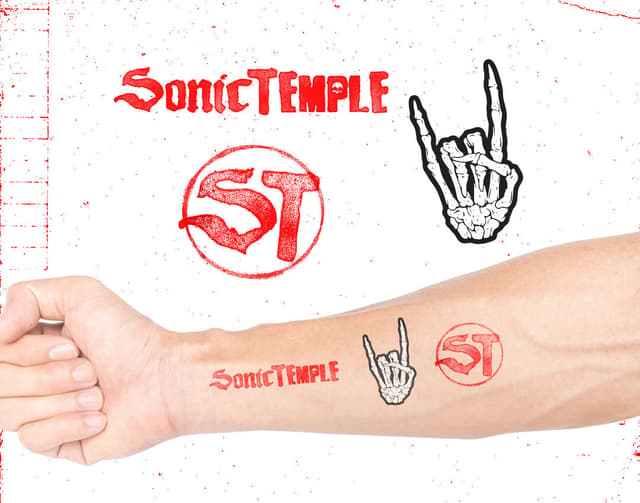 Festival branded temporary tattoos